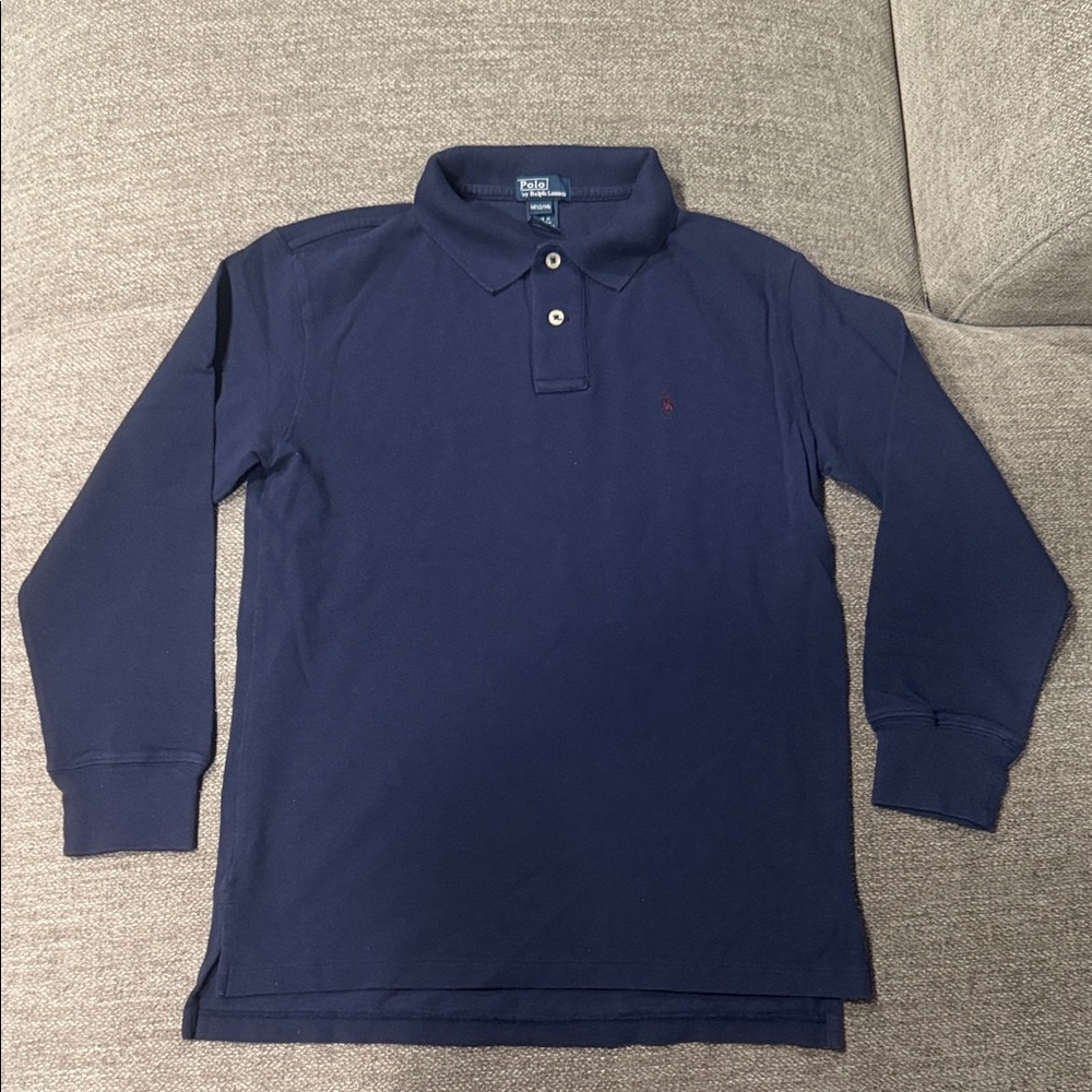 Vintage Polo by Ralph Lauren Navy Blue Buttoned Collared Shirt